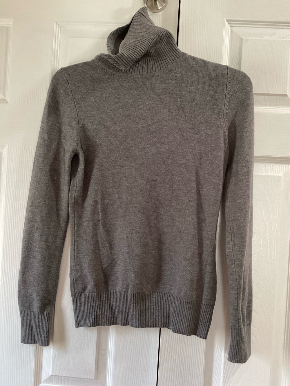 French Connection Men's Heather Gray Turtleneck Sweater